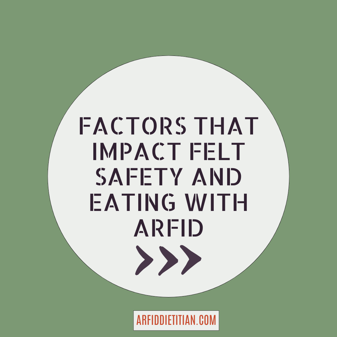 Felt Safety and Eating with ARFID Key Factors